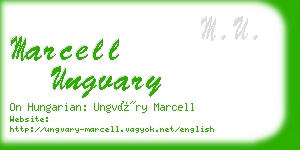 marcell ungvary business card